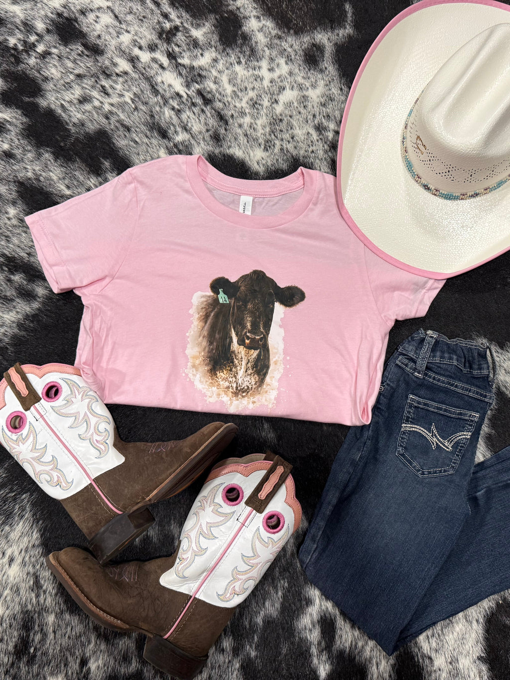 Ear Tag No.14 Toddler Tee-Pink