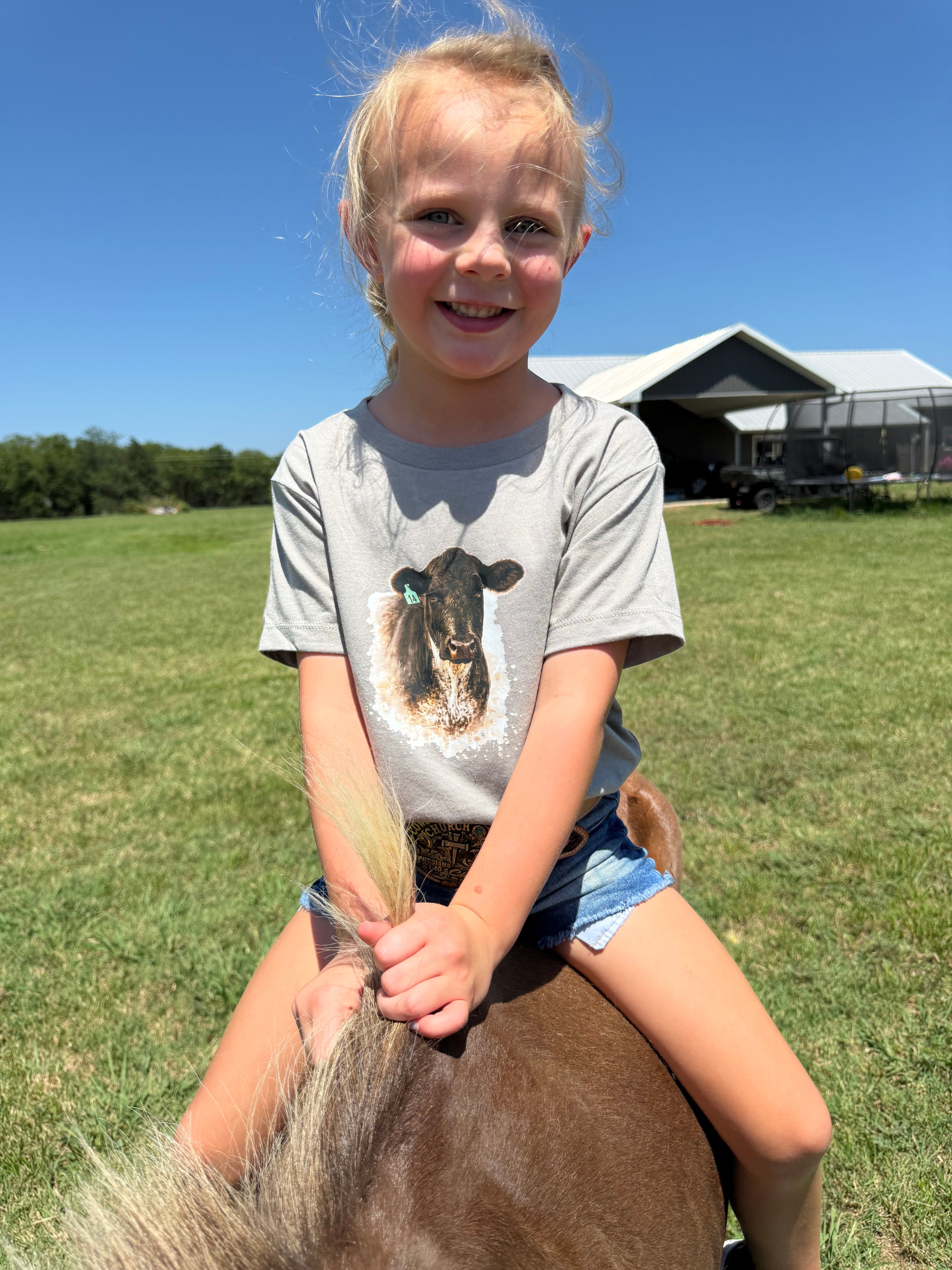 Ear Tag No.14 Toddler Tee-Stone