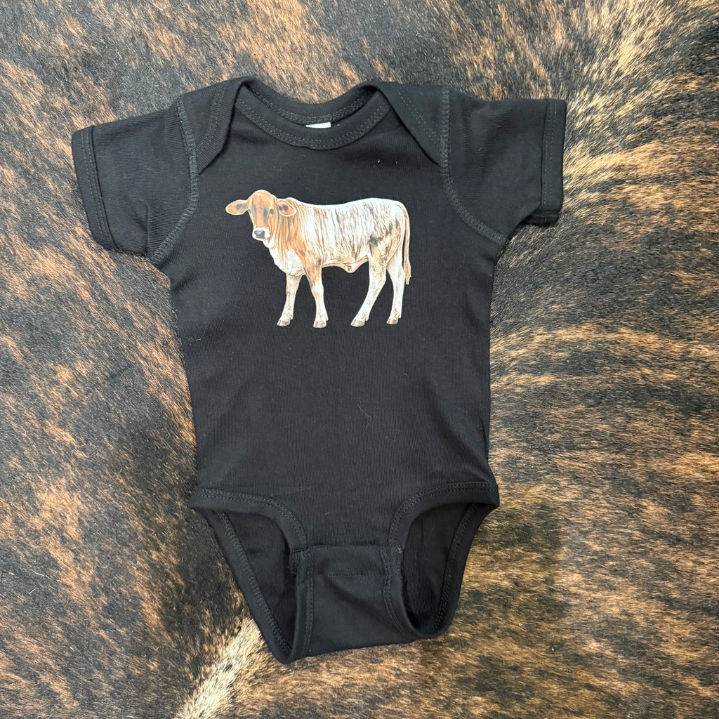 Savvy Baby Bodysuit on Black