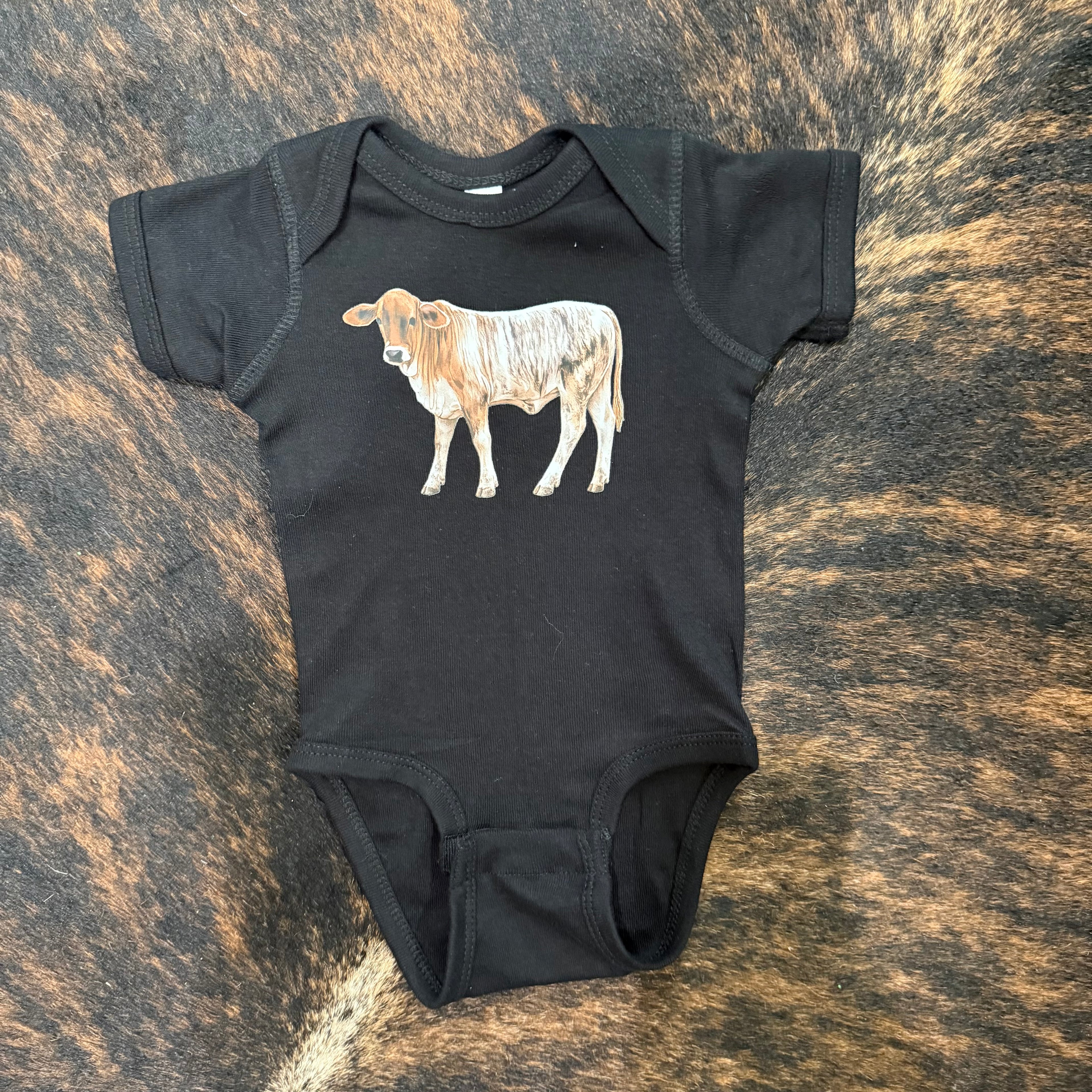 Savvy Baby Bodysuit on Black