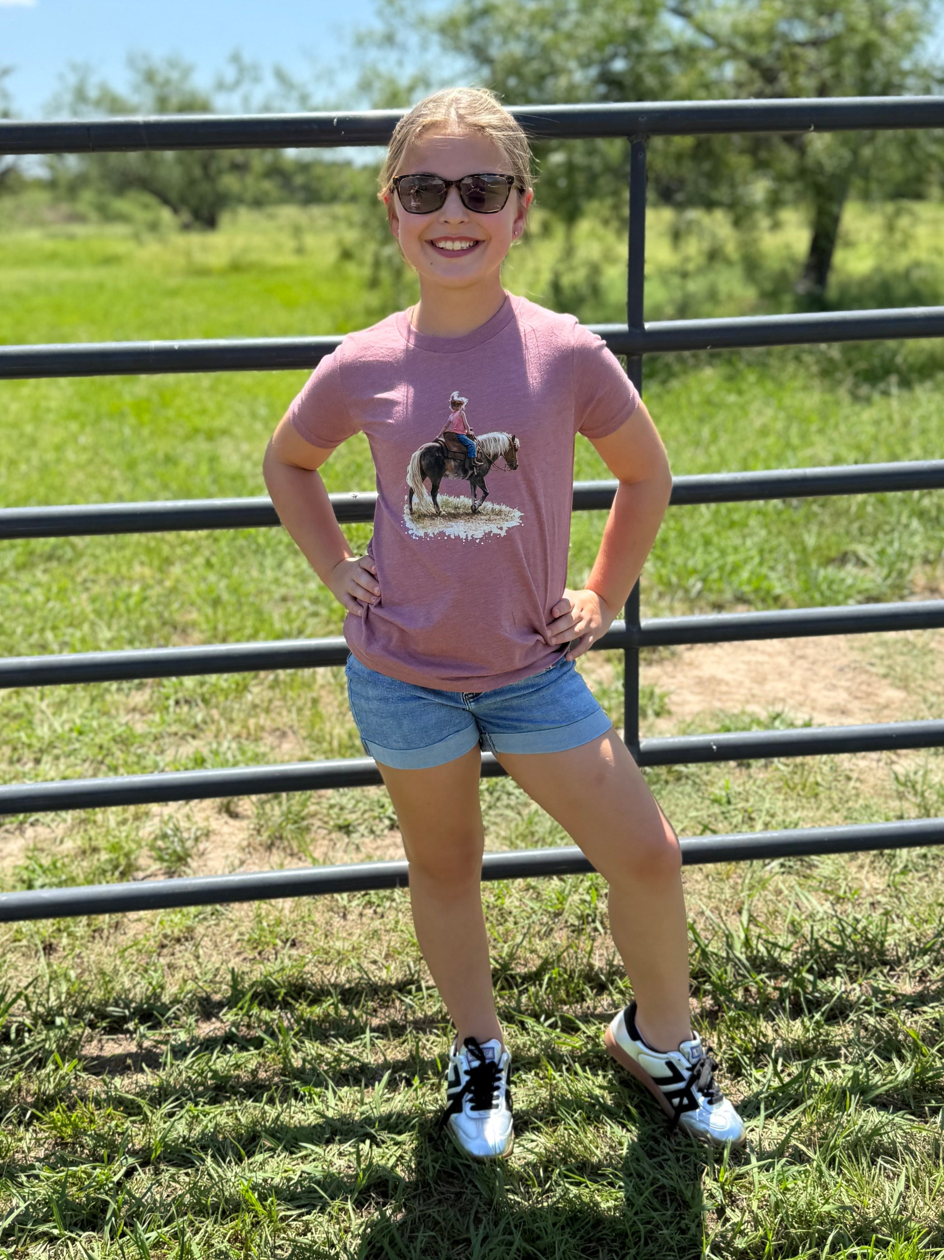 Little Cowgirl Big Kid Tee