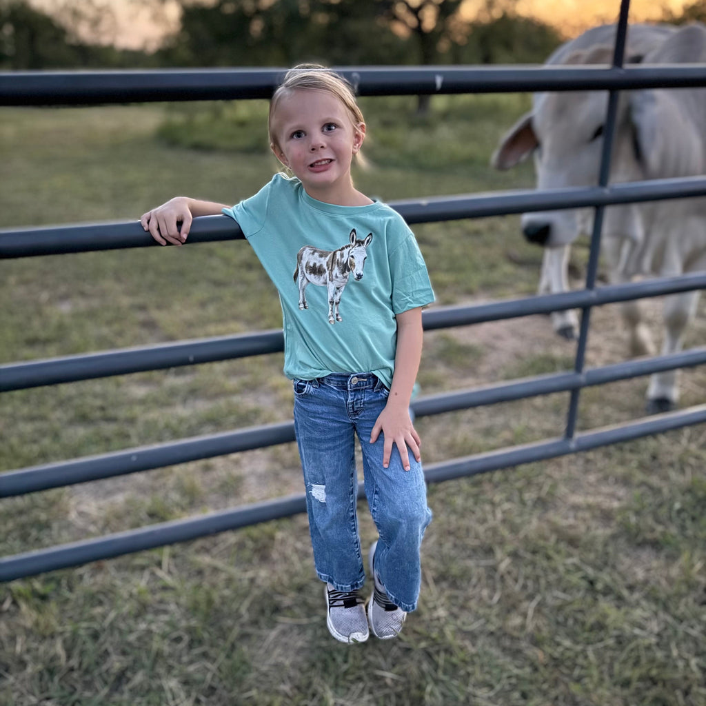 Waylon the Donkey Toddler Tee on Saltwater
