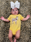 Waylon the Donkey Baby Bodysuit on Butter