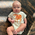 Rusty Baby Bodysuit on Natural Heather
