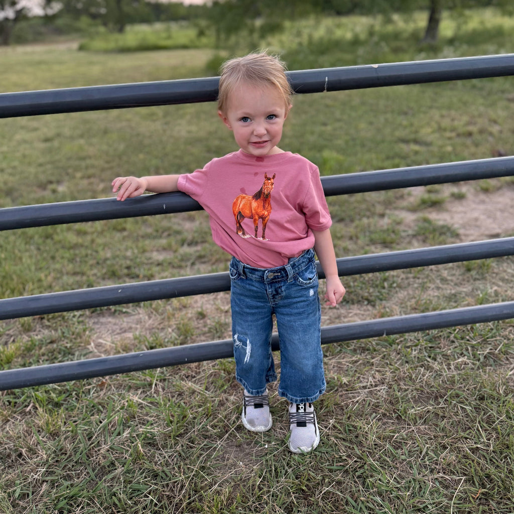 Ranch Horse Toddler Tee on Mauvelous