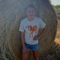 Rusty Big Kid Tee on Natural Heather