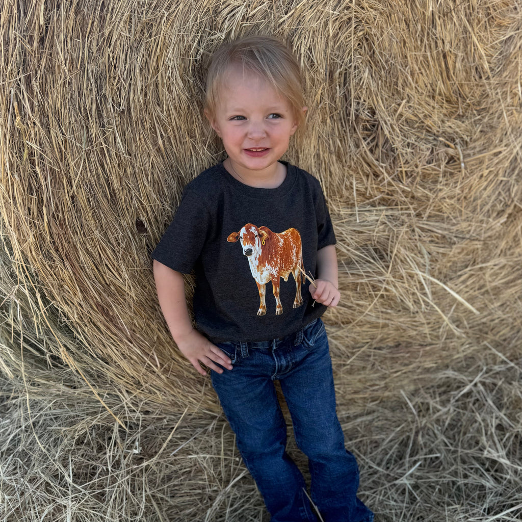Rusty Toddler Tee on Vintage Smoke