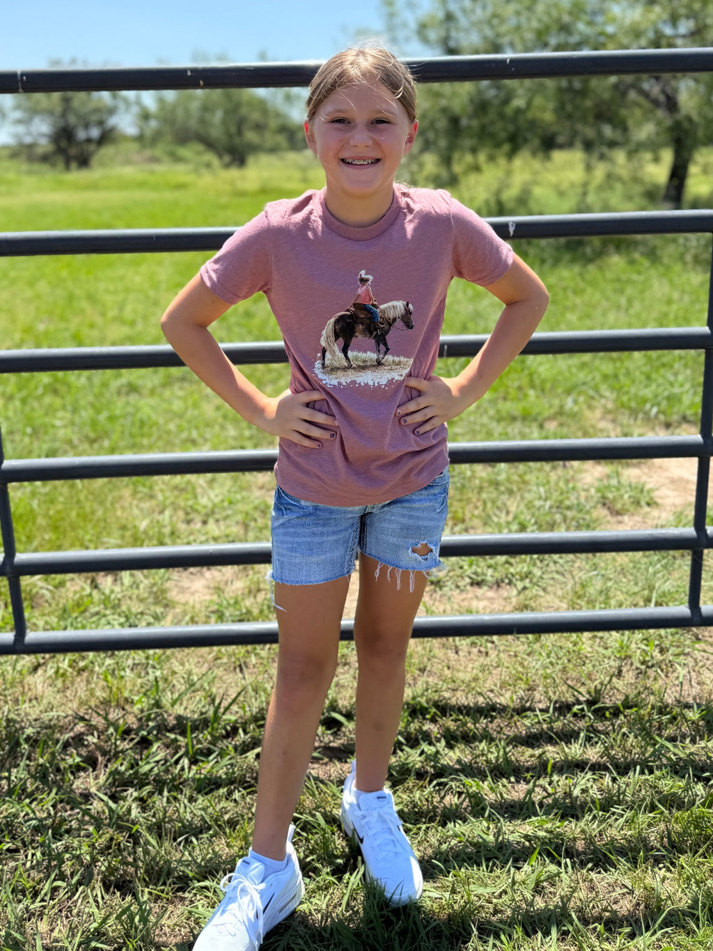Little Cowgirl Big Kid Tee