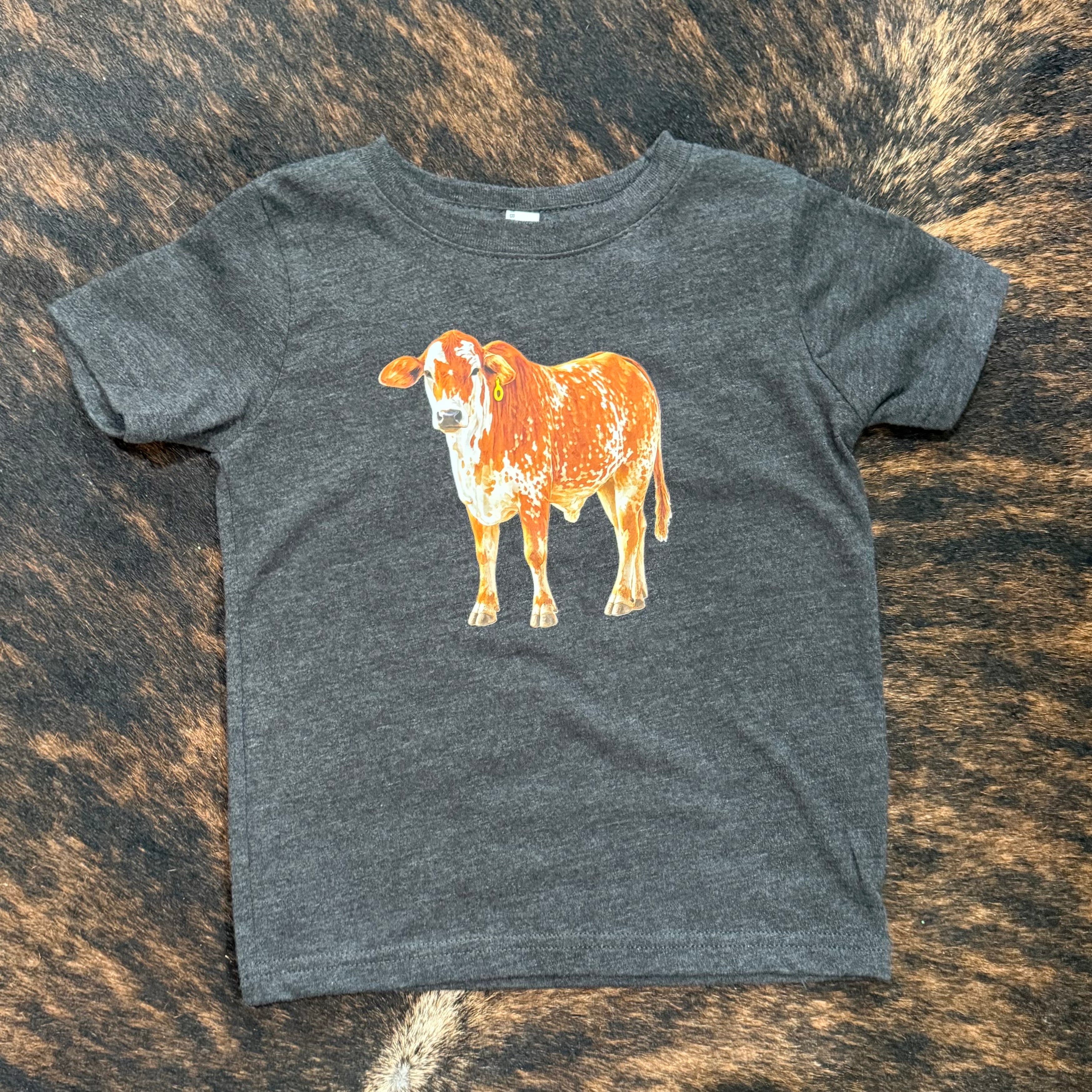 Rusty Toddler Tee on Vintage Smoke