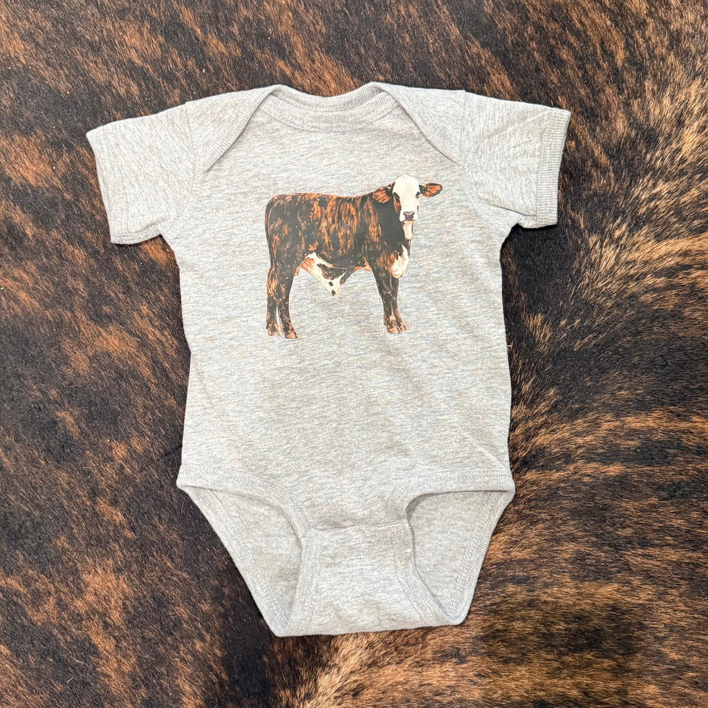 Bandit Baby Bodysuit on Heather