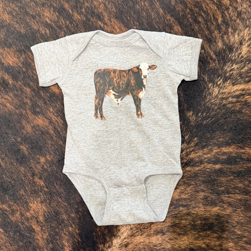 Bandit Baby Bodysuit on Heather