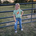 Ranch Horse Toddler Tee on Sage