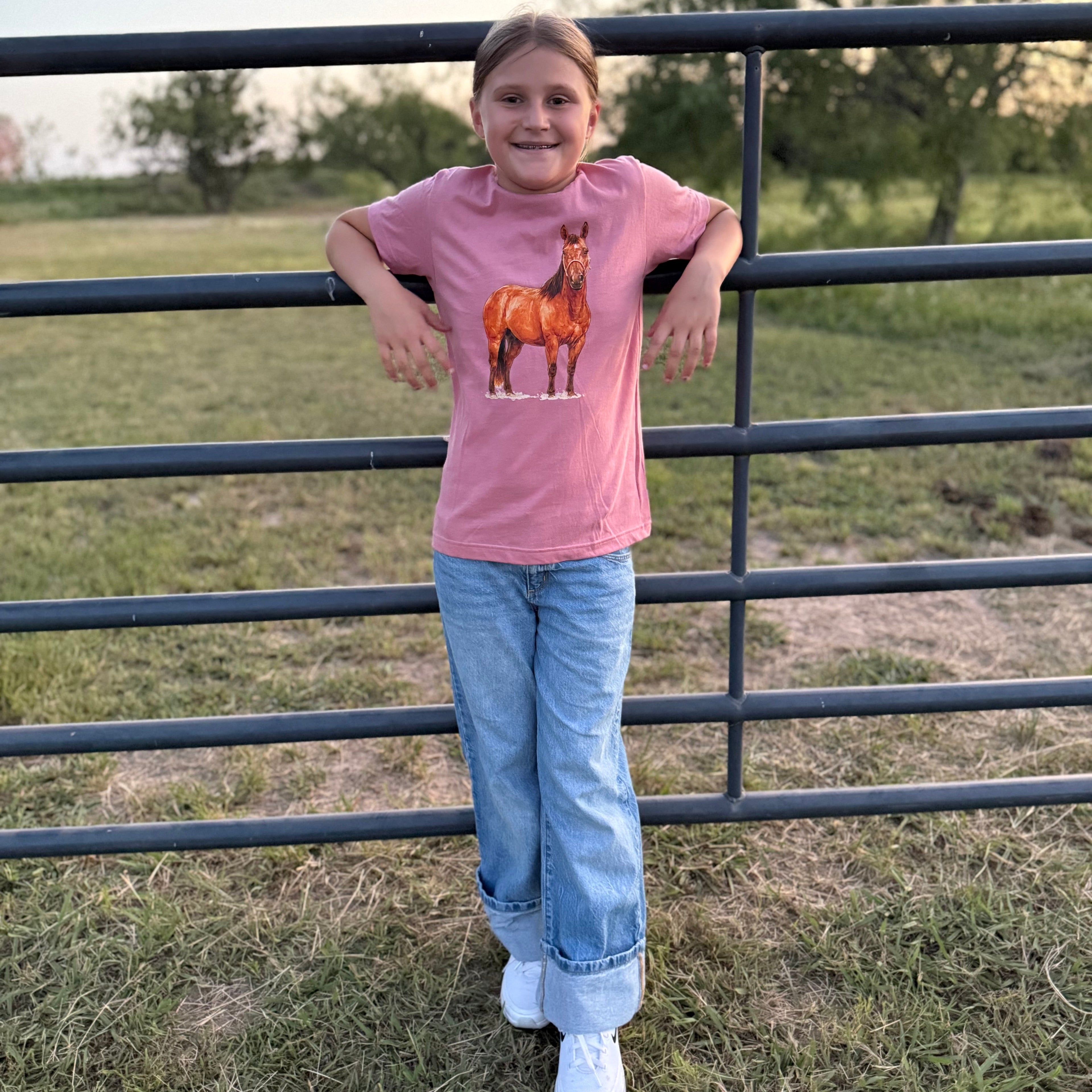 Ranch Horse Big Kid Tee on Mauvelous