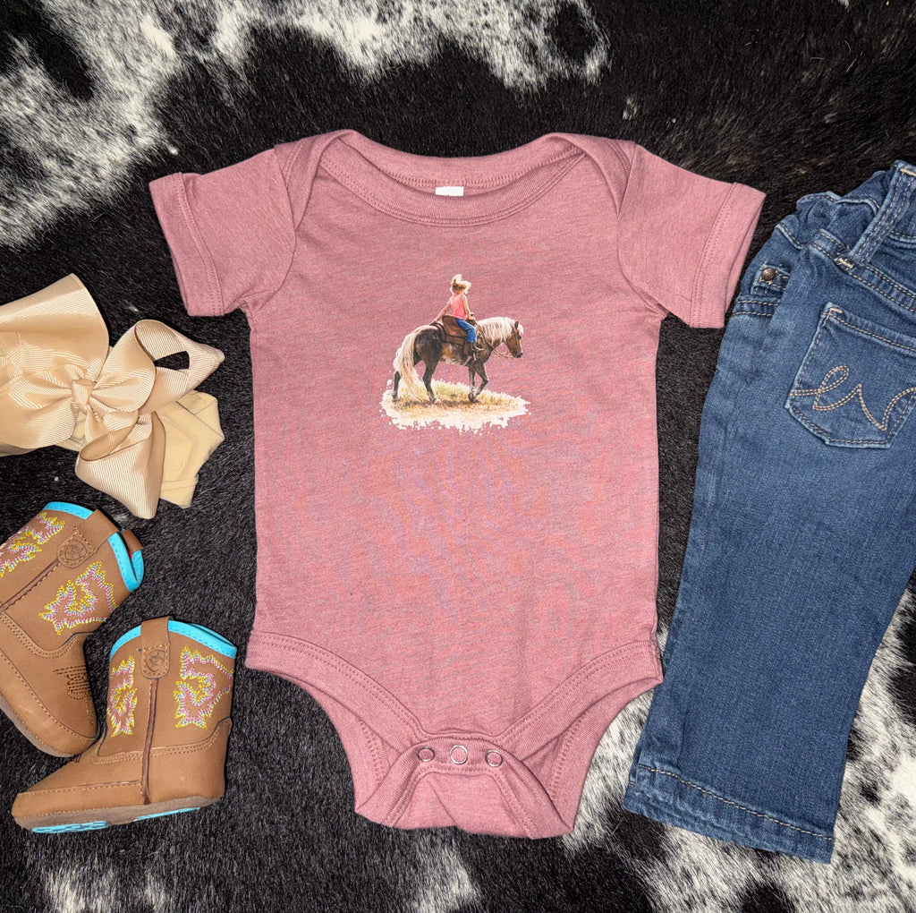 Little Cowgirl Baby Bodysuit