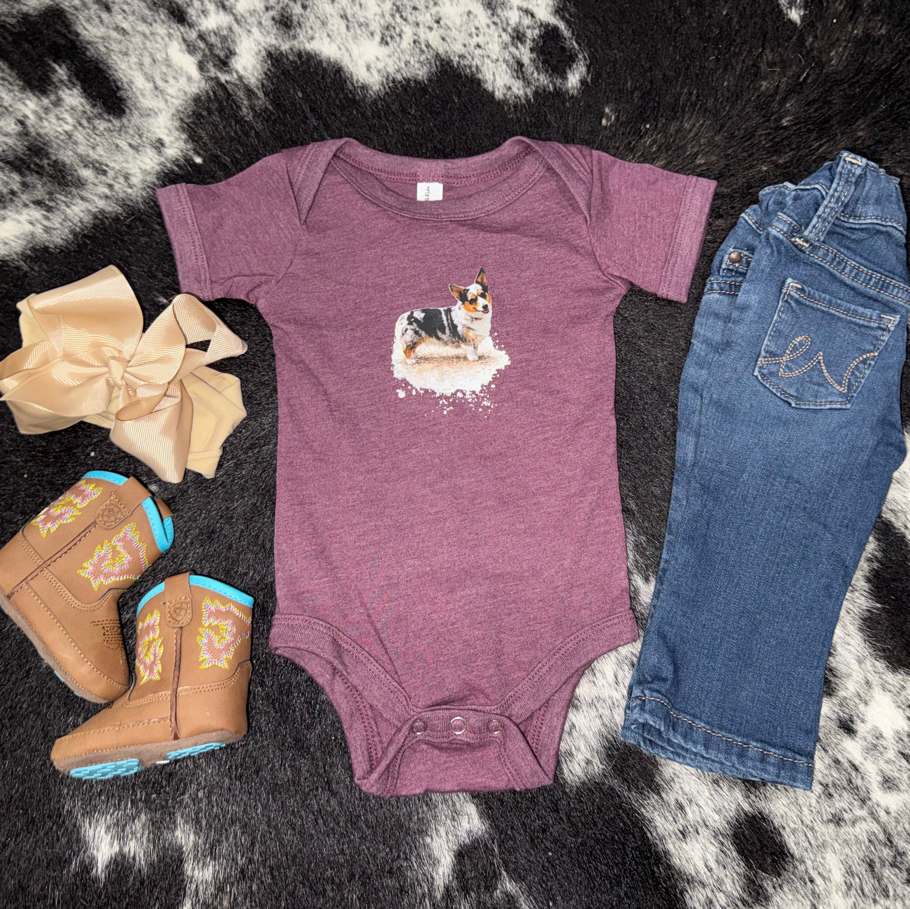 Daisy the Cowdog Baby Bodysuit