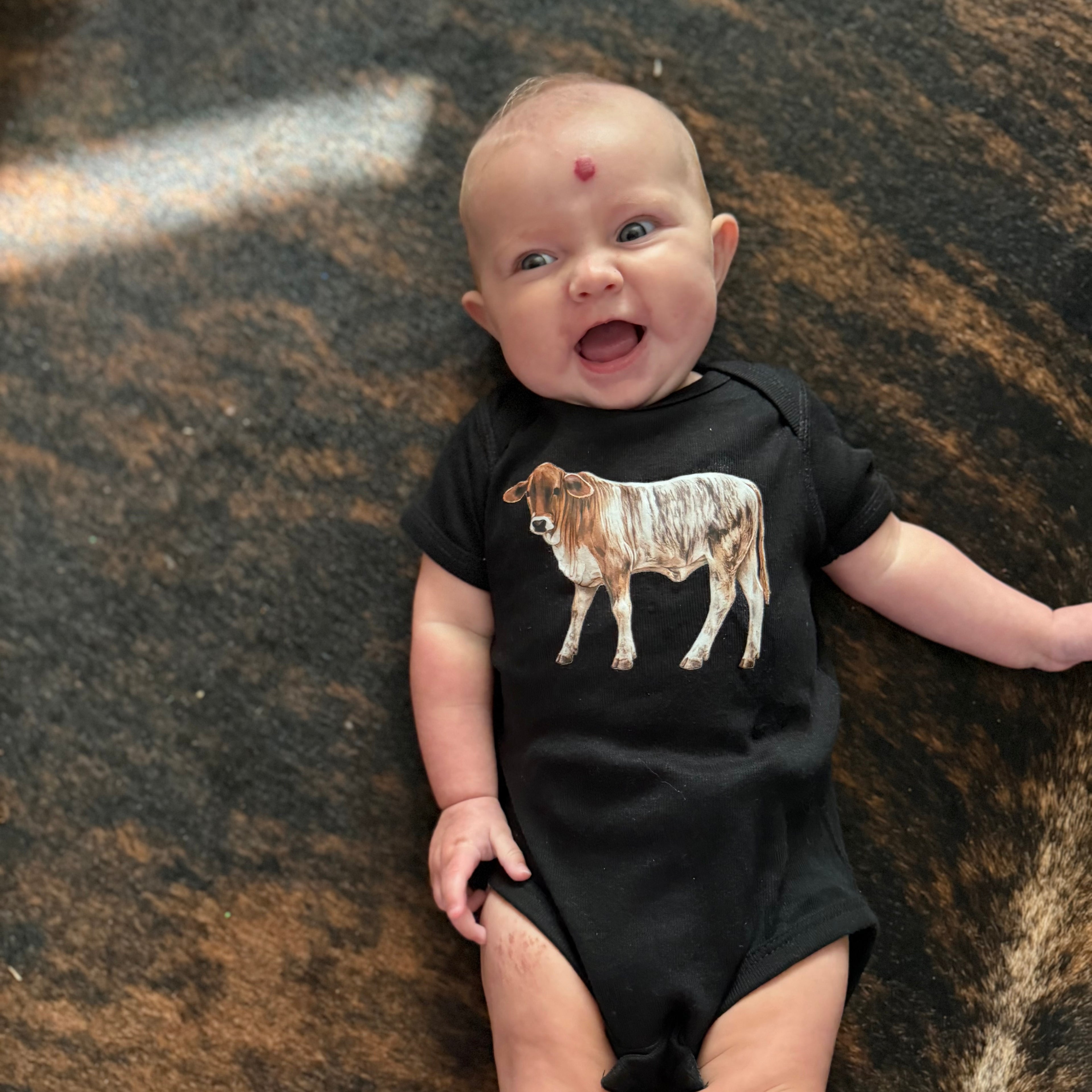 Savvy Baby Bodysuit on Black