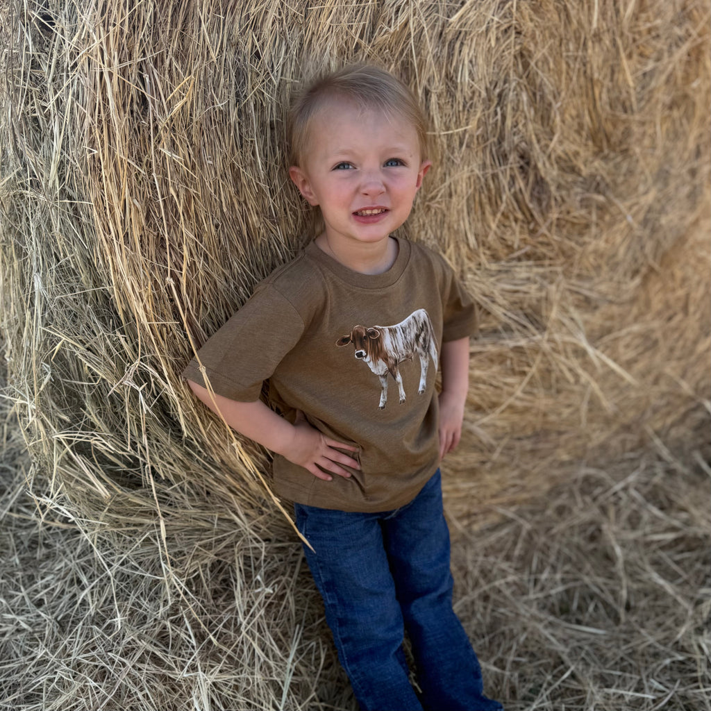 Savvy Toddler Tee on Vintage Coyote Brown