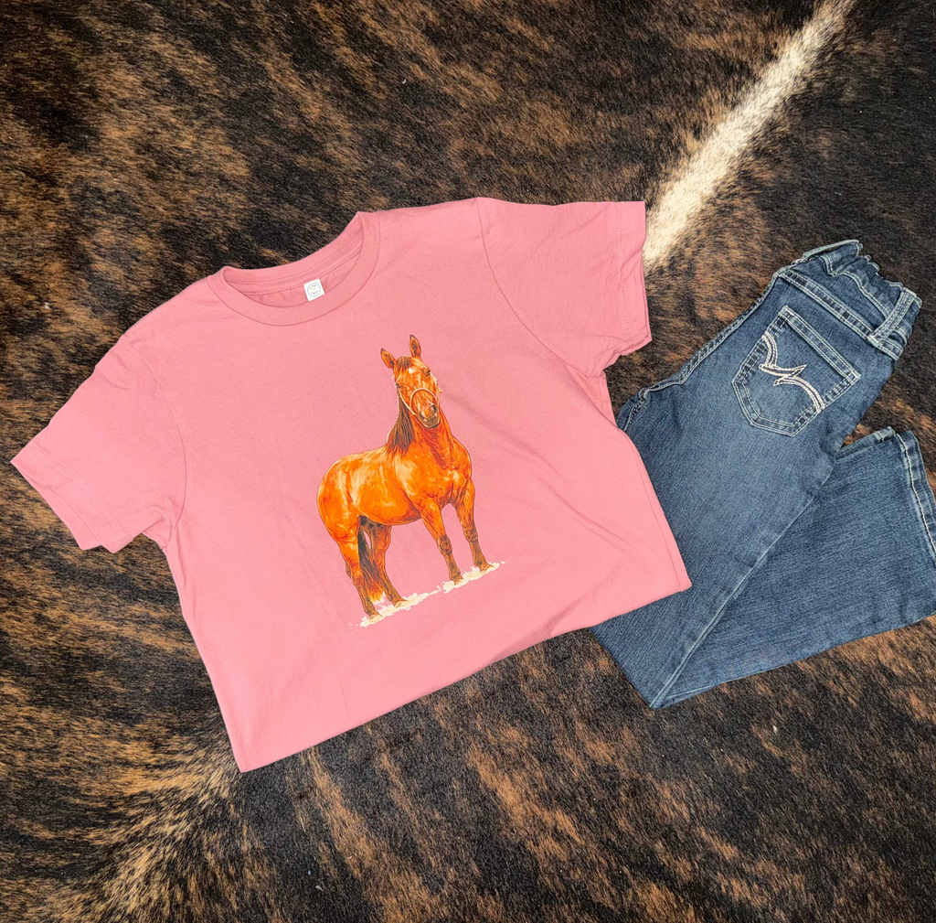 Ranch Horse Big Kid Tee on Mauvelous