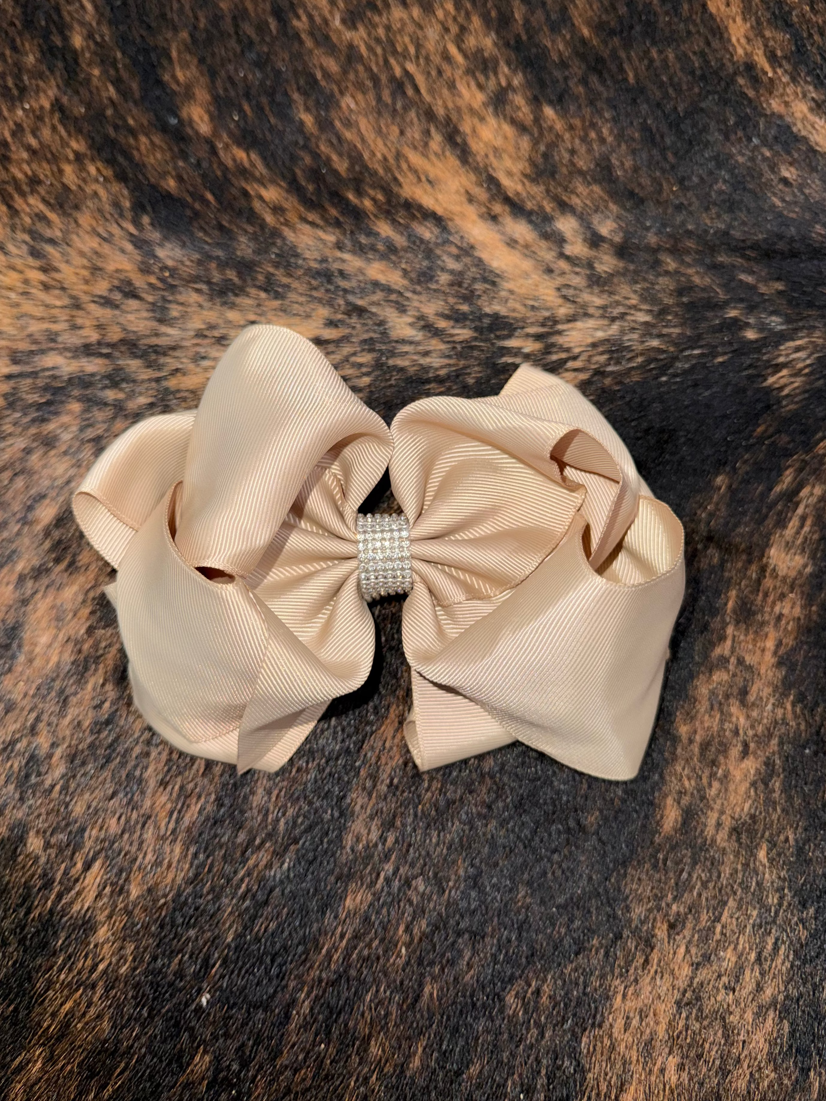 Candied Ginger Rhinestone Bow